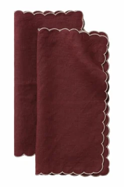 Ellos Home Servietter Malva Scallop 40x40 cm 2-pak