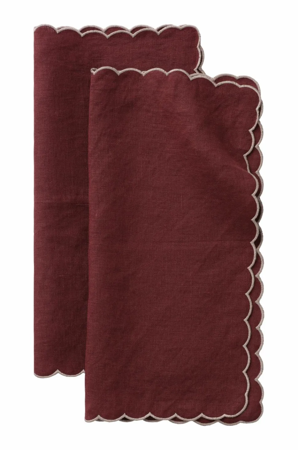 Ellos Home Servietter Malva Scallop 40x40 cm 2-pak