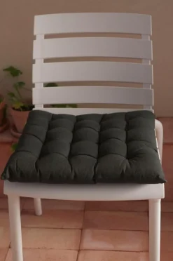 Ellos Home Siddehynde Candice af vasket hør, 40x40x5 cm