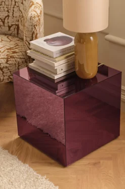 Ellos Home Sidebord Kube med spejlglas