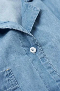 Ellos Home Skjorte Denim Camp Collar