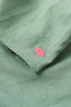 Ellos Home Skjorte Elly Camp Collar i genanvendt halvlinned