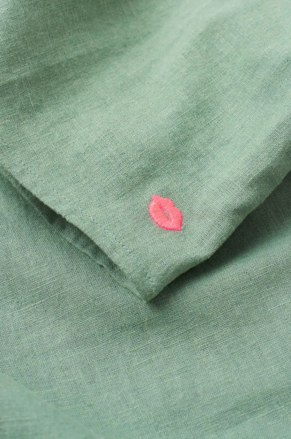 Ellos Home Skjorte Elly Camp Collar i genanvendt halvlinned