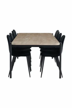 Ellos Home Spisebordssæt Gilda med 1 bord og 8 stole