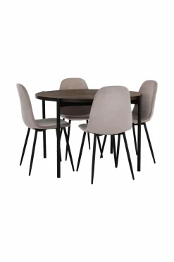 Ellos Home Spisebordssæt Gilda med 1 bord og 4 stole
