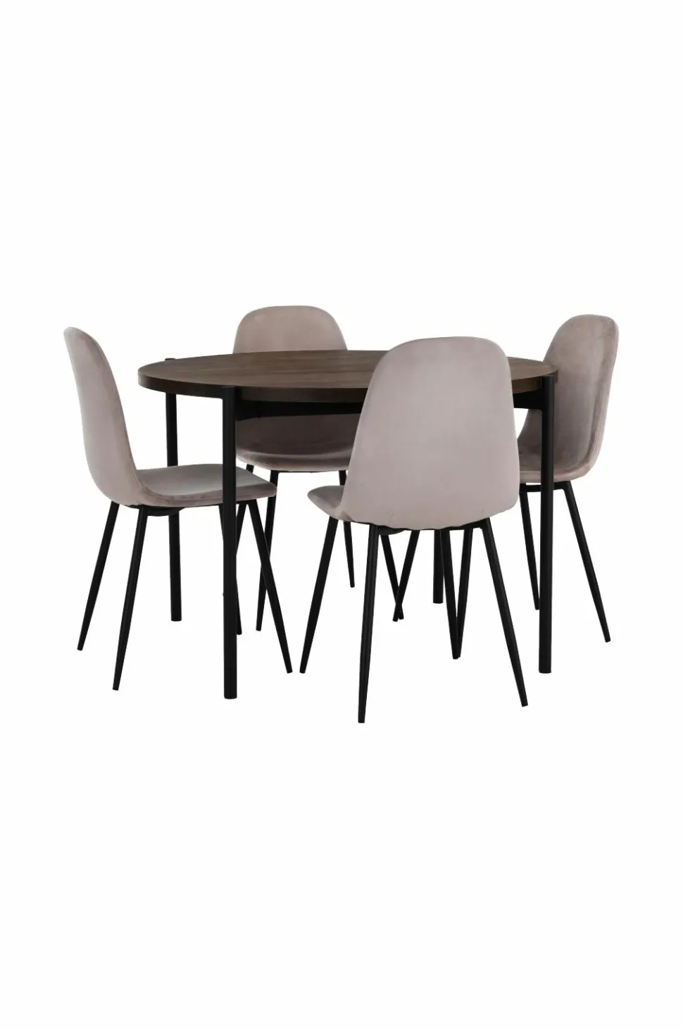 Ellos Home Spisebordssæt Gilda med 1 bord og 4 stole