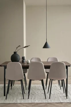 Ellos Home Spisebordssæt Gilda med bord 180x90 cm + 6 stole