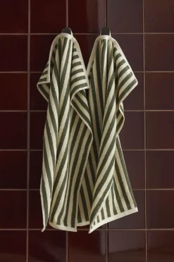 Ellos Home Sæt med frottéhåndklæder Stripe 2 dele