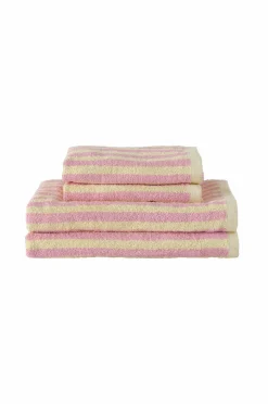 Ellos Home Sæt med frottéhåndklæder Stripe 4 dele