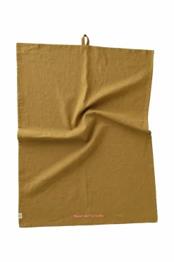 Ellos Home Viskestykke Elly i genanvendt halvlinned 2-pak