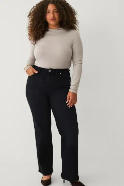 Ellos Plus collection Højtaljede jeans med brede ben