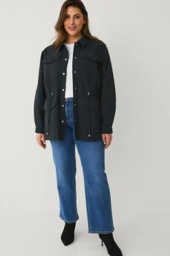 Ellos Plus collection Cargojakke i bomuldstwill