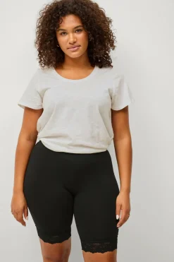 Ellos Plus collection Korte cykelshorts med blondekant