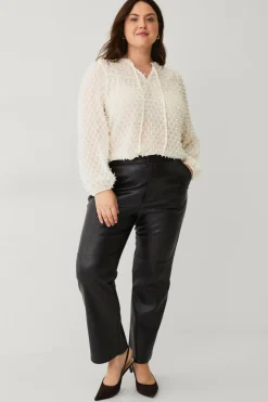 Ellos Plus collection Vid bluse med ballonærmer