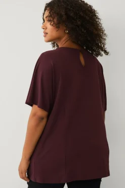 Ellos Plus collection Top med brede ærmer