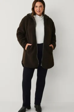 Ellos Plus collection Lang, foret fleecejakke