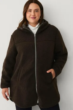 Ellos Plus collection Lang, foret fleecejakke