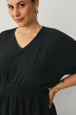 Ellos Plus collection Vævet tunika med v-hals