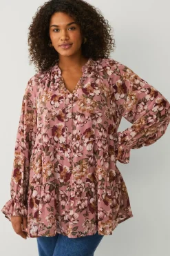 Ellos Plus collection Tunika med flæser