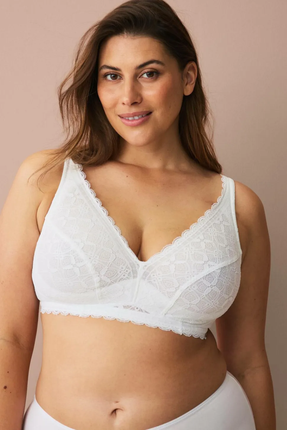 Ellos Plus collection Blød BH med blondedetaljer