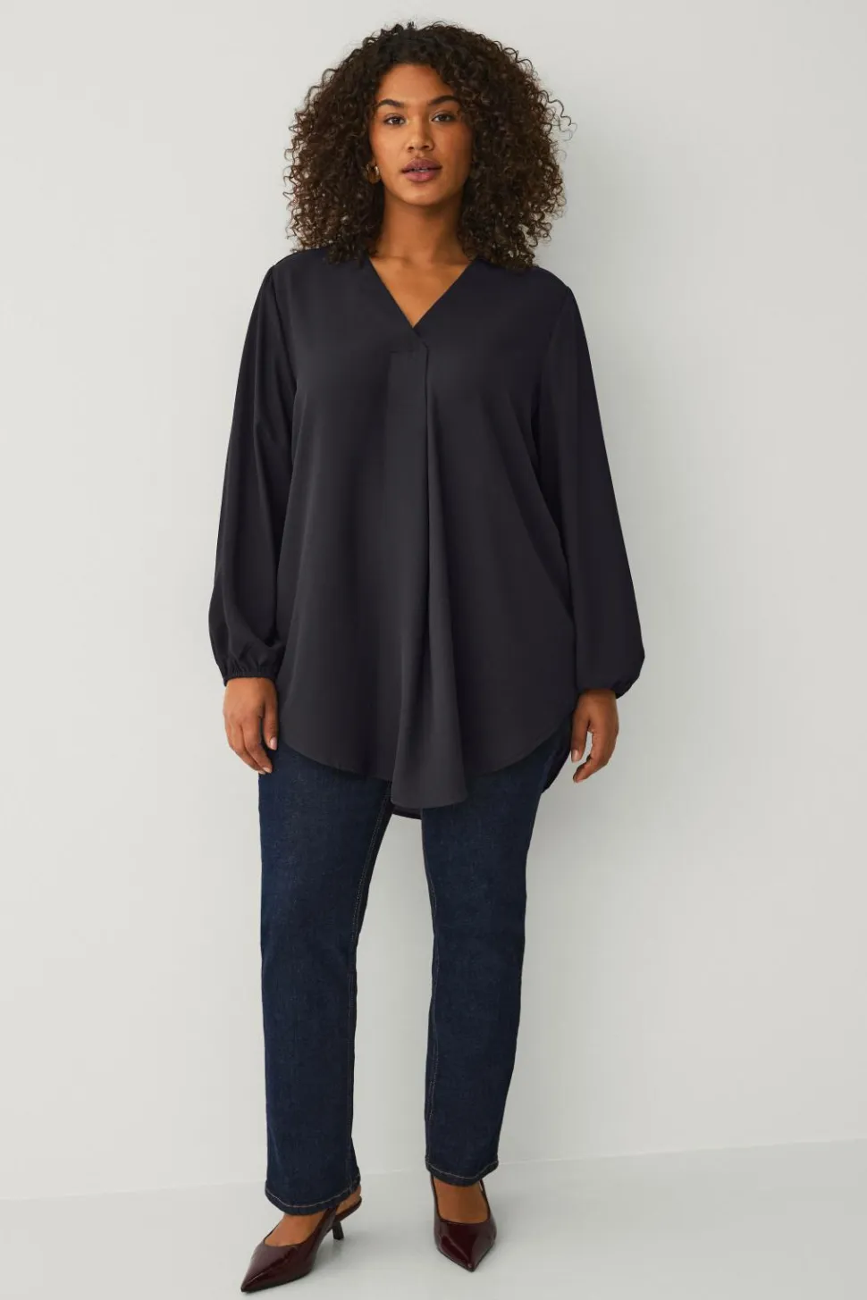 Ellos Plus collection Tunika med v-hals