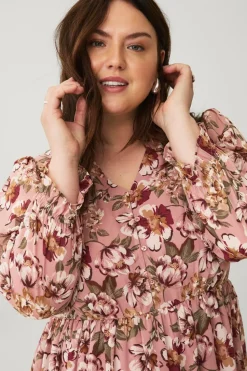 Ellos Plus collection Kjole med v-udskæring