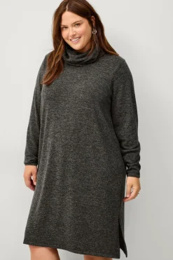 Ellos Plus collection Strikket kjole med turtleneck