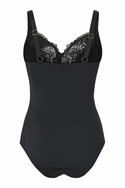 Ellos Plus collection Shapingbody med blondedetaljer - medium støtte