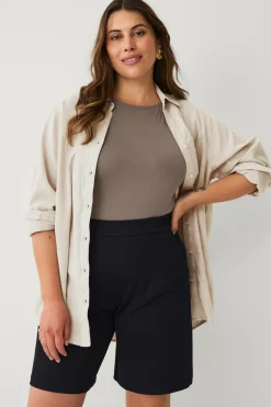 Ellos Plus collection Shorts med høj talje