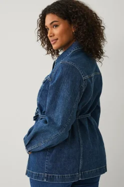 Ellos Plus collection Cowboyjakke med bindebælte