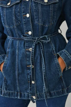 Ellos Plus collection Cowboyjakke med bindebælte