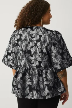 Ellos Plus collection Bluse med pufærmer