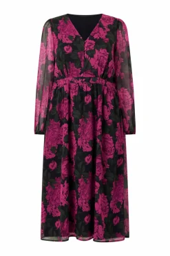 Ellos Plus collection Kjole i chiffon med ballonærme