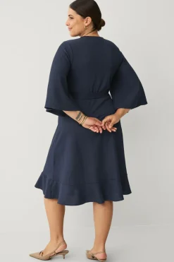 Ellos Plus collection Kjole med bindebælte