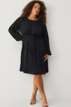 Ellos Plus collection Kjole med ballonærmer