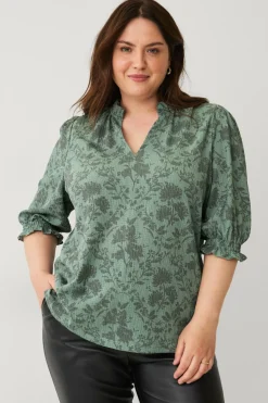 Ellos Plus collection Top med pufærmer