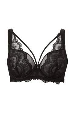 Ellos Plus collection Uforet bh med bøjler i blonder