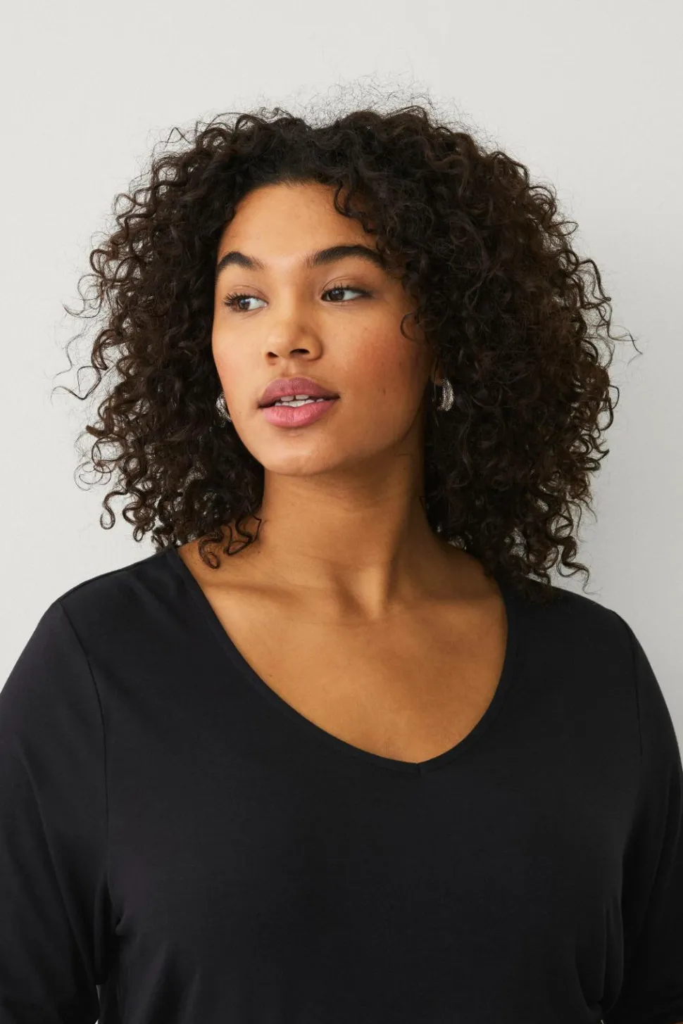 Ellos Plus collection Blød top med V-hals