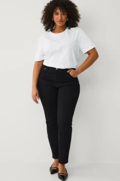 Ellos Plus collection slim jeans med høj talje