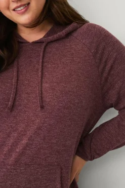 Ellos Plus collection Lang sweatshirt med hætte