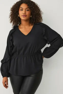 Ellos Plus collection Bluse med volanter