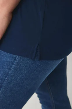 Ellos Plus collection Blød top med bådhals