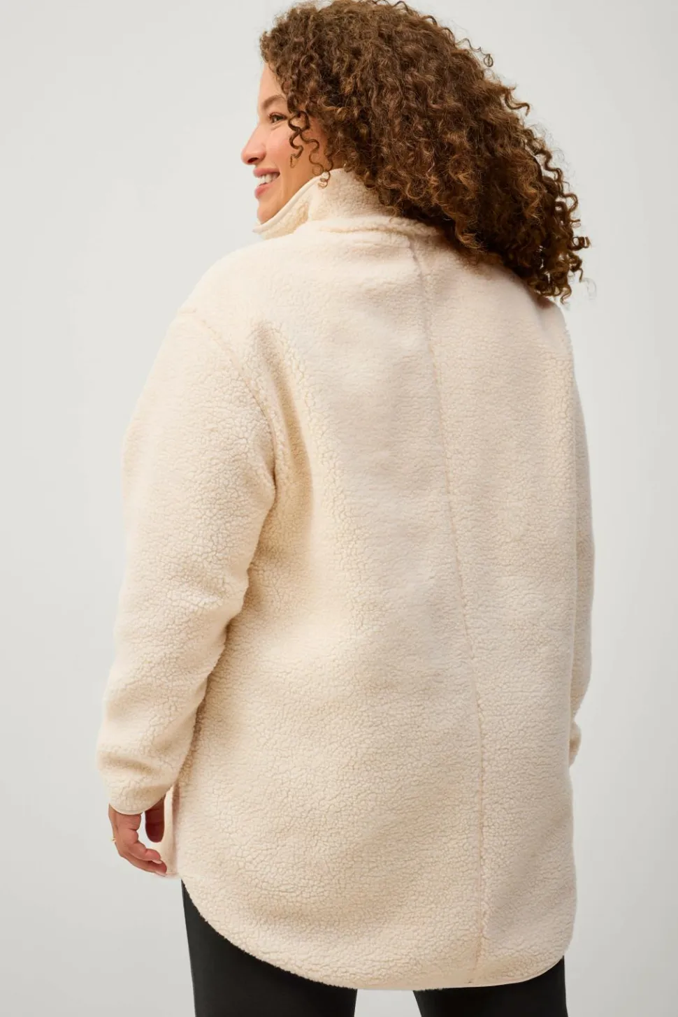 Ellos Plus collection Fleecejakke med opretstående krave