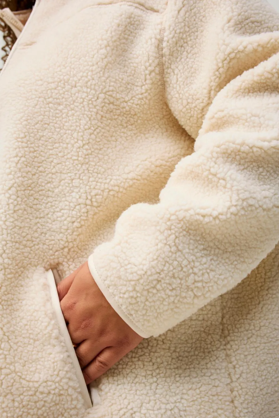 Ellos Plus collection Fleecejakke med opretstående krave