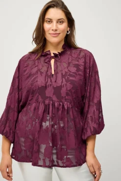 Ellos Plus collection Bluse i organza