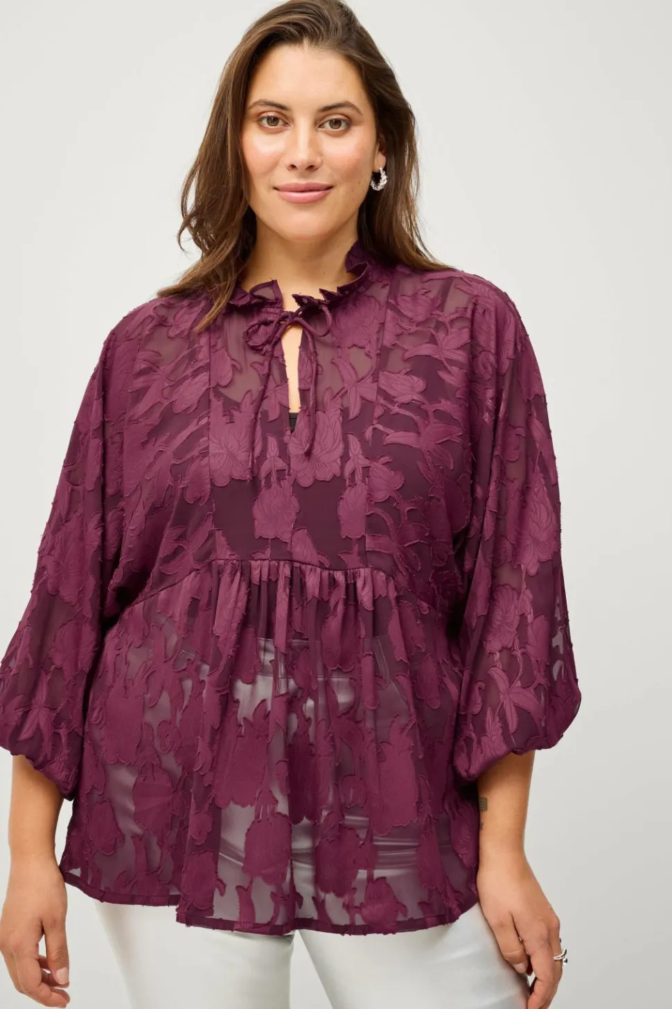 Ellos Plus collection Bluse i organza