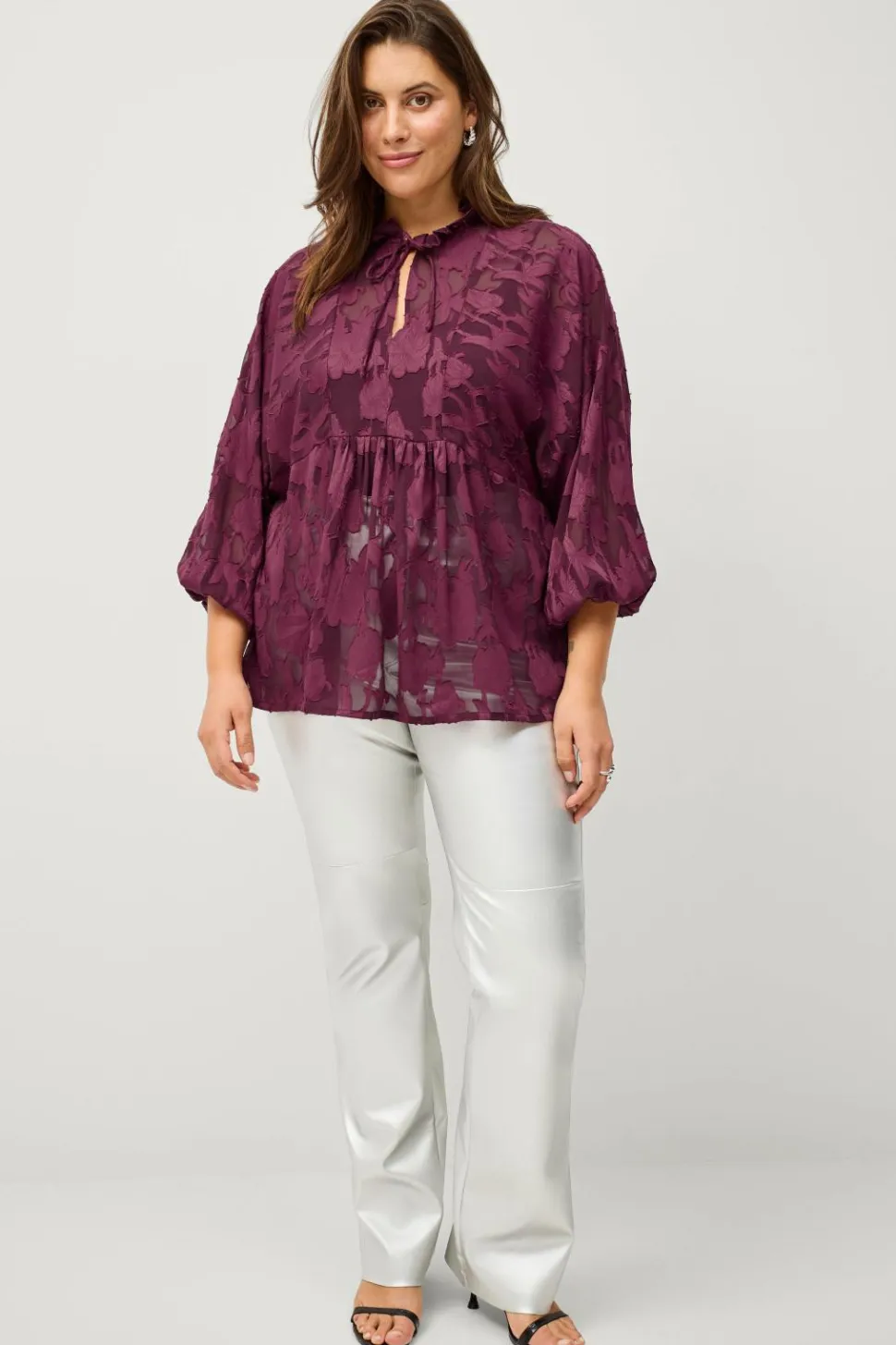 Ellos Plus collection Bluse i organza