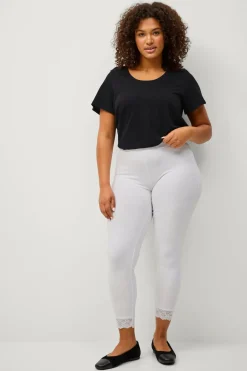 Ellos Plus collection Leggings med blondekant
