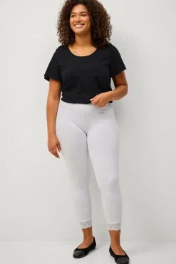 Ellos Plus collection Leggings med blondekant