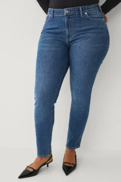 Ellos Plus collection slim jeans med høj talje